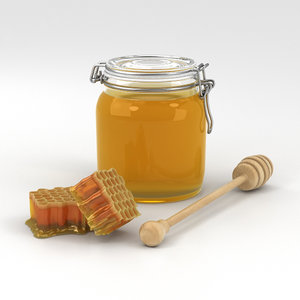 honey honeycomb food 3D model