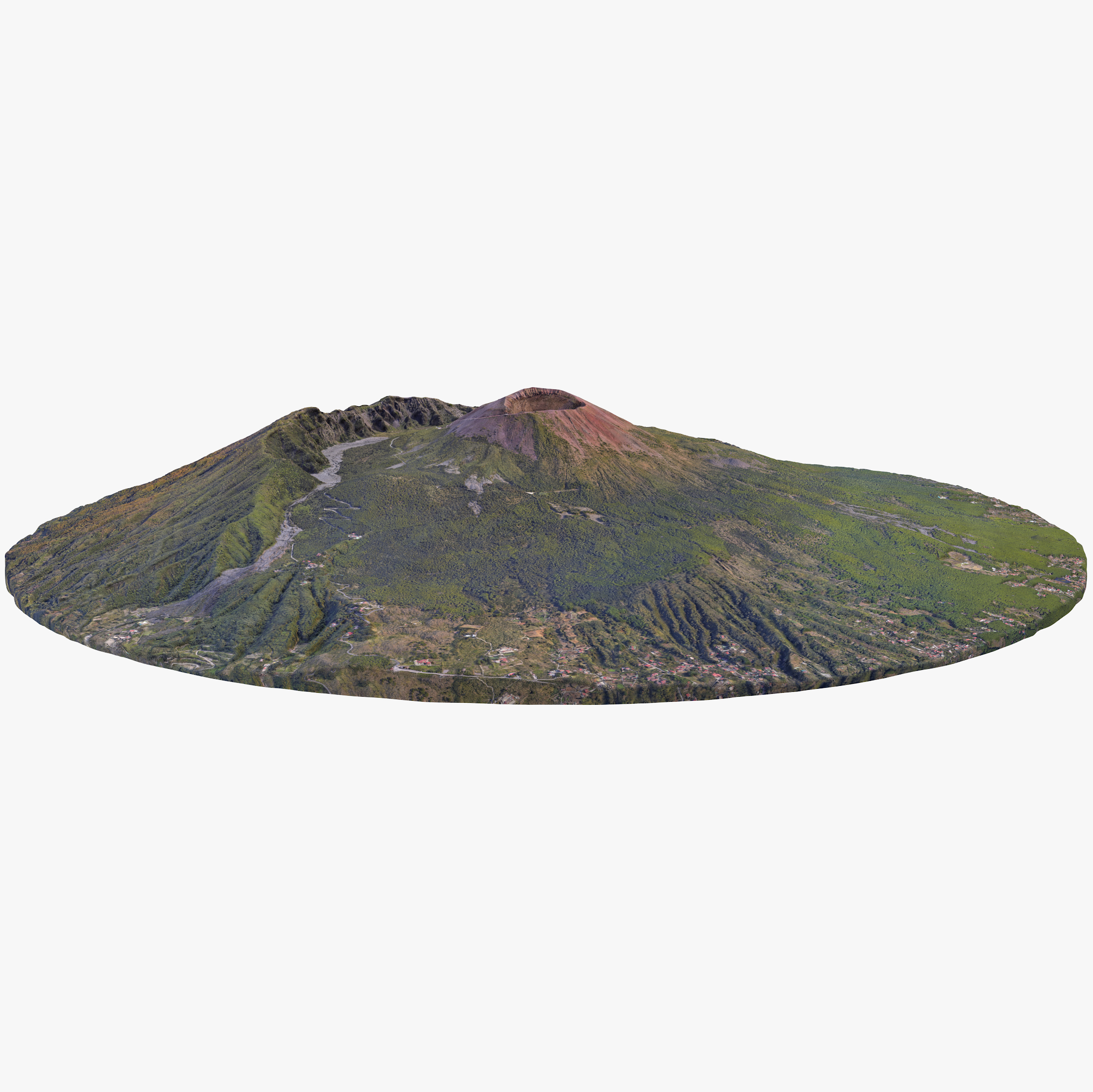 维苏威火山3d模型
