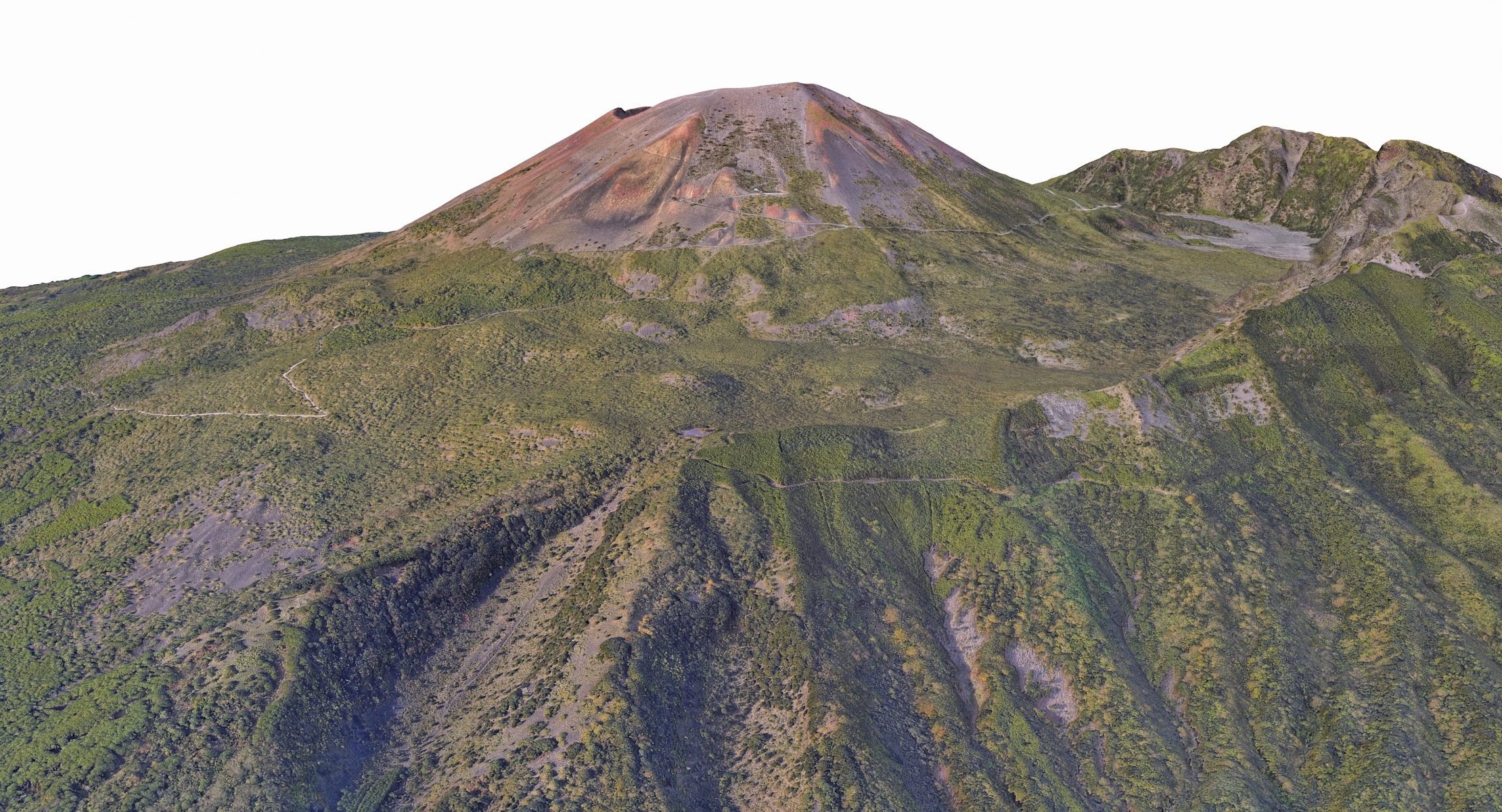 维苏威火山3d模型