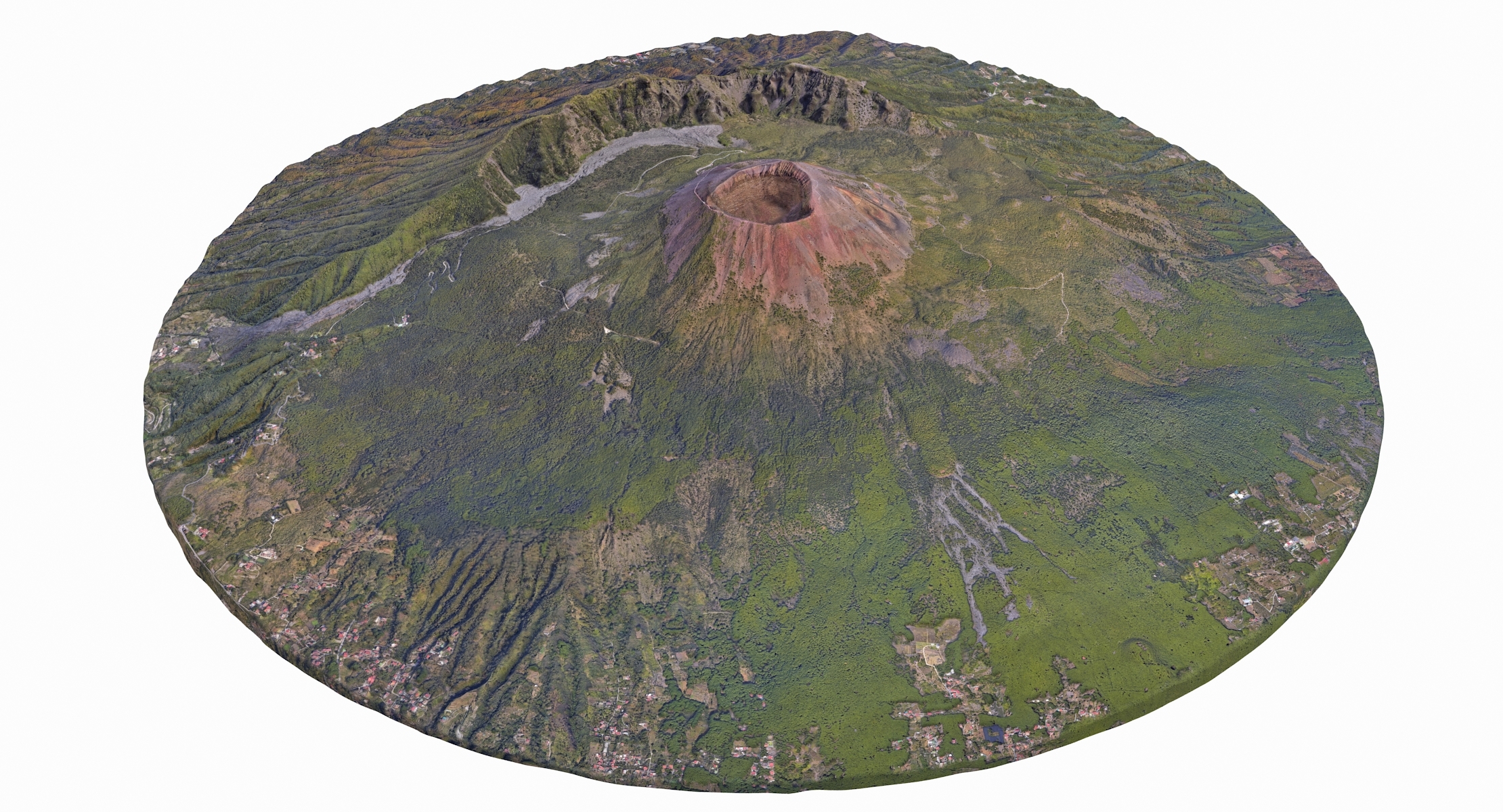 维苏威火山3d模型