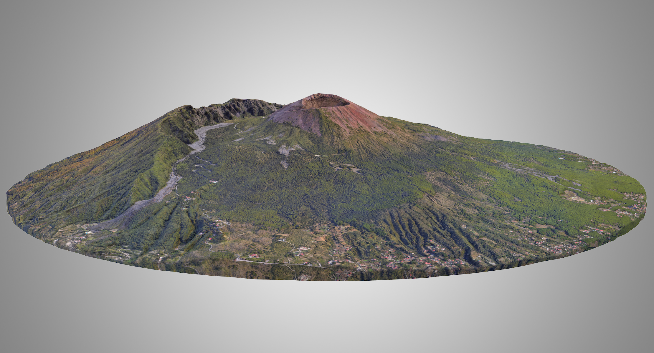 维苏威火山3d模型