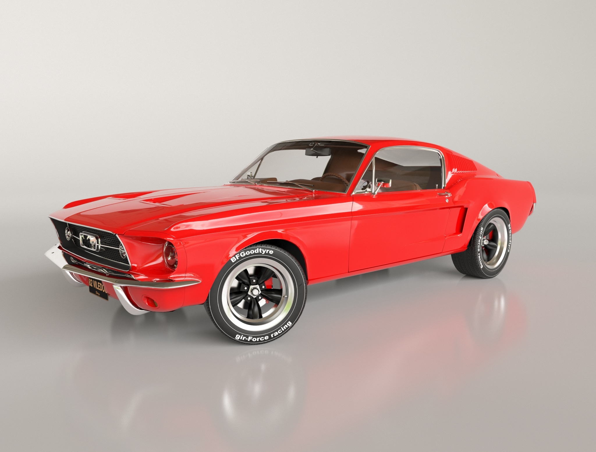 3d ford mustang