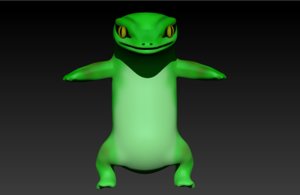 3D aligator character