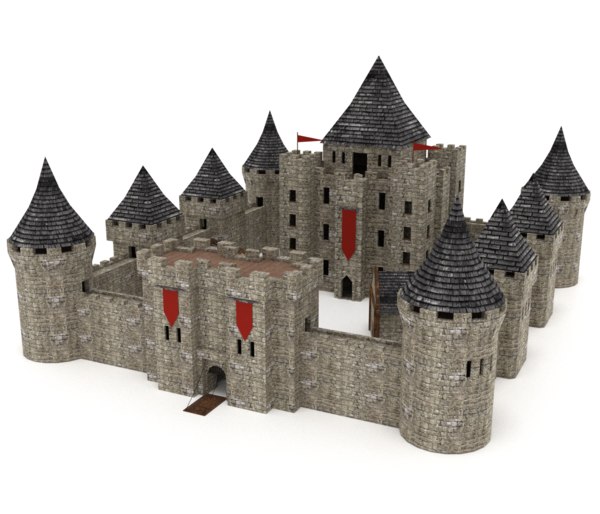 3d model japan castle