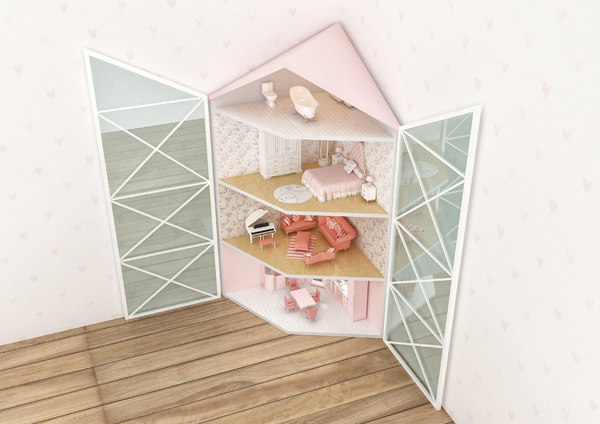 corner dollhouse