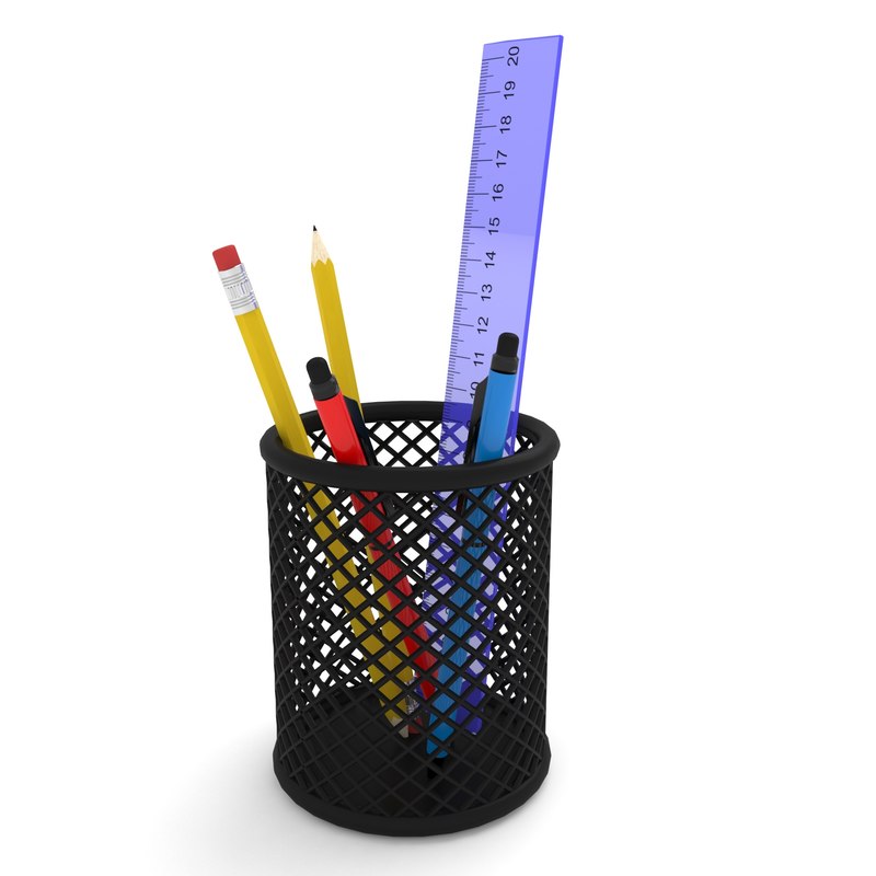 Pencil pen holder 3D model TurboSquid 1373436