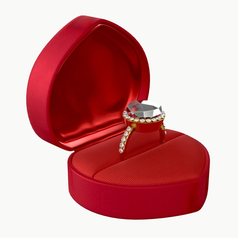 3D model ring box heart - TurboSquid 1373454