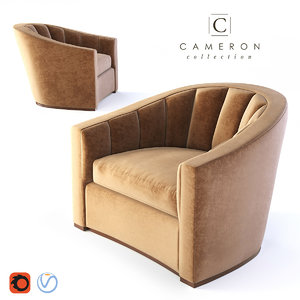 cameron lombard chair 3D
