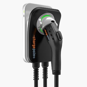 chargepoint electric car charging 3D model