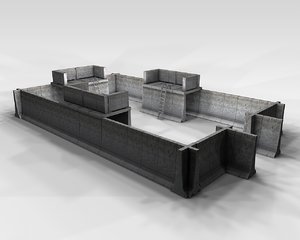 fortification military 3D model