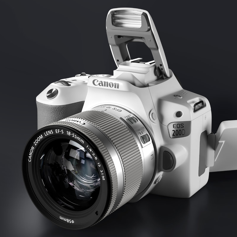 Camera canon 200d model - TurboSquid 1373558
