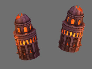 magma rift - leaning tower 3D
