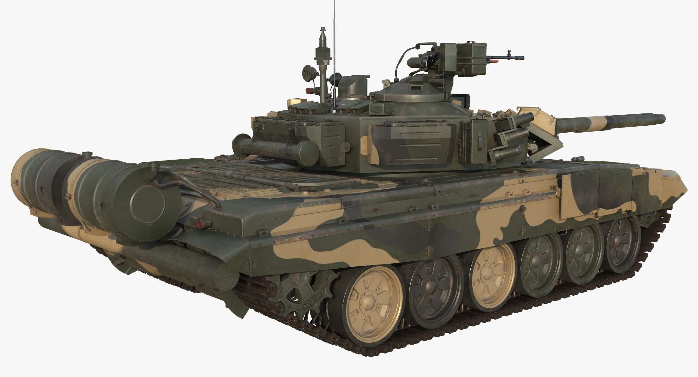 Tank t-90a t 3D model - TurboSquid 1207987