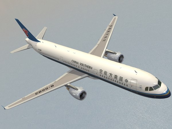 Airbus a321-211 china southern model - TurboSquid 1365427