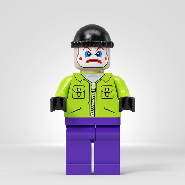 3d model lego joker team