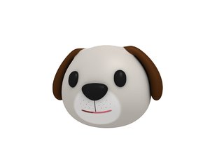 3D dog head