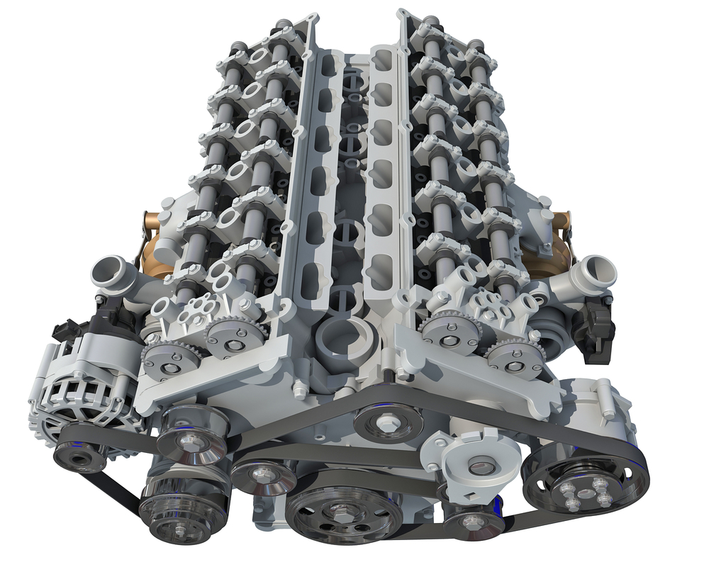v12 engine drawing