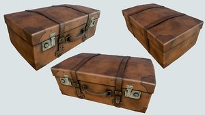 vintage suitcase pbr 3D model