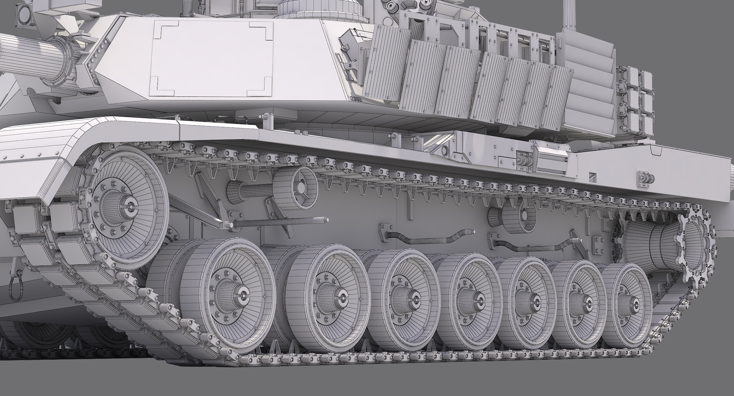 m1a1艾布拉姆斯三视图图片