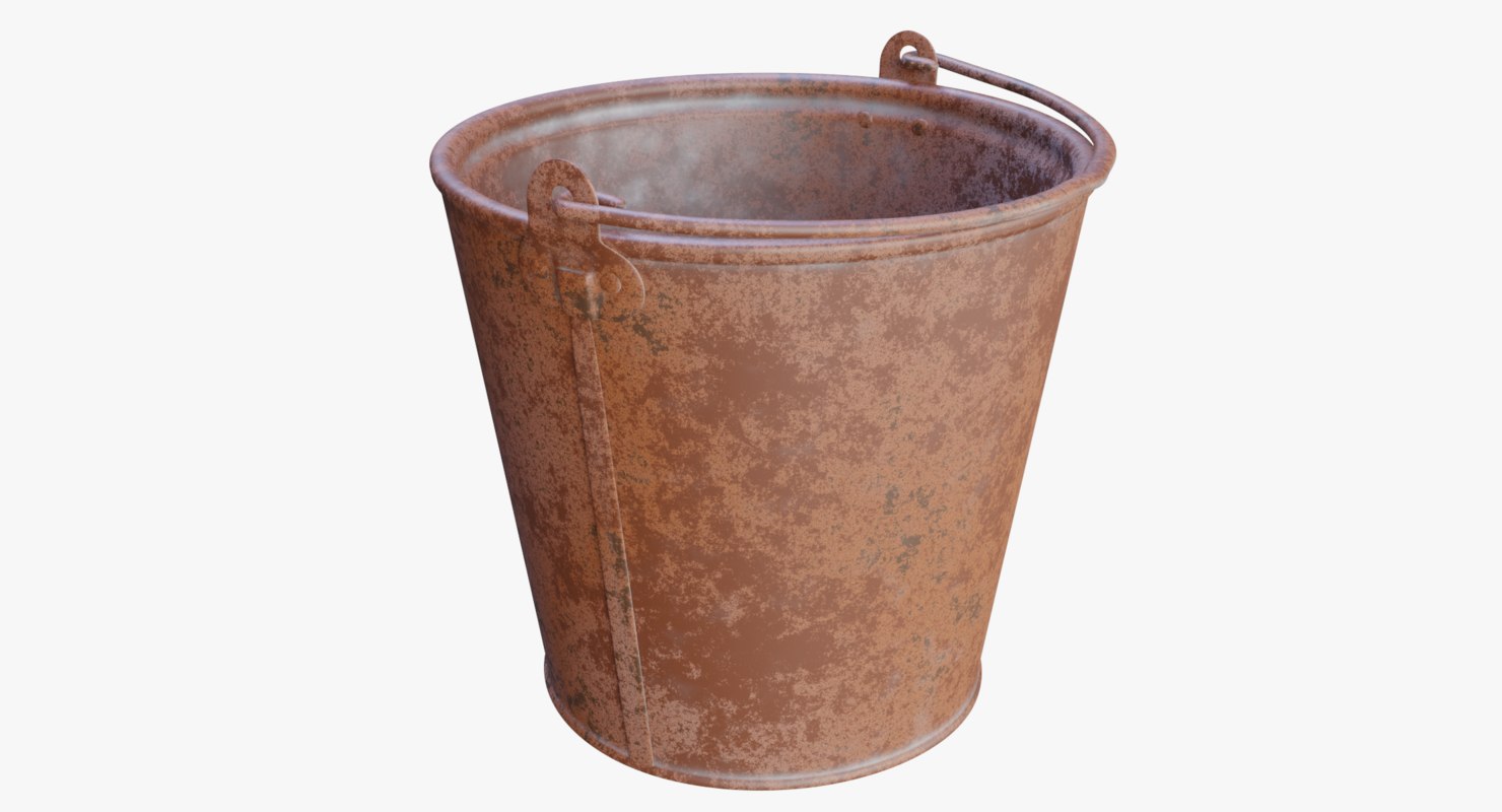 3D rusty bucket rust 12 model TurboSquid 1374043