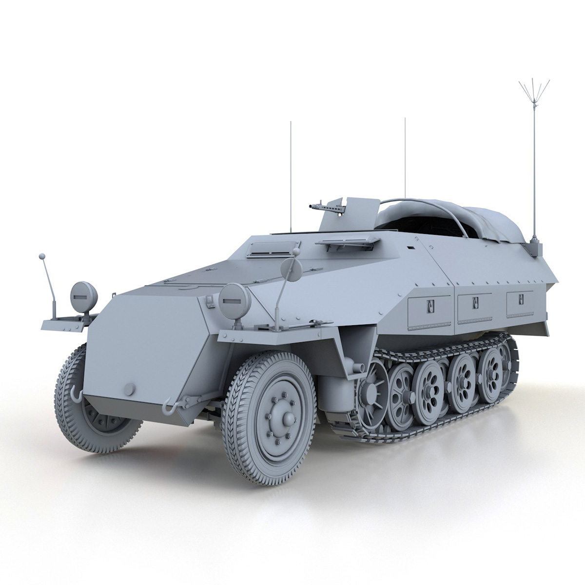 Sd kfz 251 3 model - TurboSquid 1374081