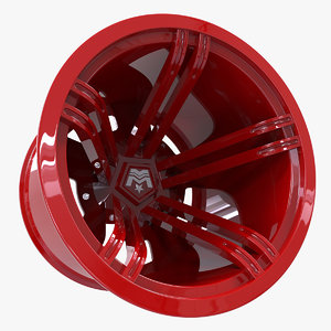 3d rim wheel bustt model