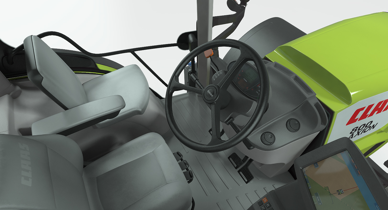 3D tractor claas axion interior model - TurboSquid 1374708