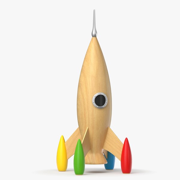 wooden rocket toy