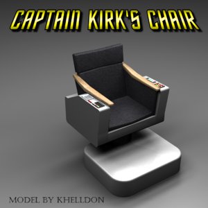 captain kirks chair 3D model