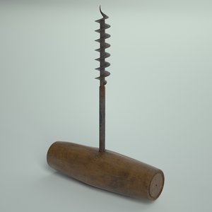 old corkscrew 3D model