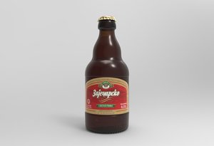 3D model zajecarsko beer bottle