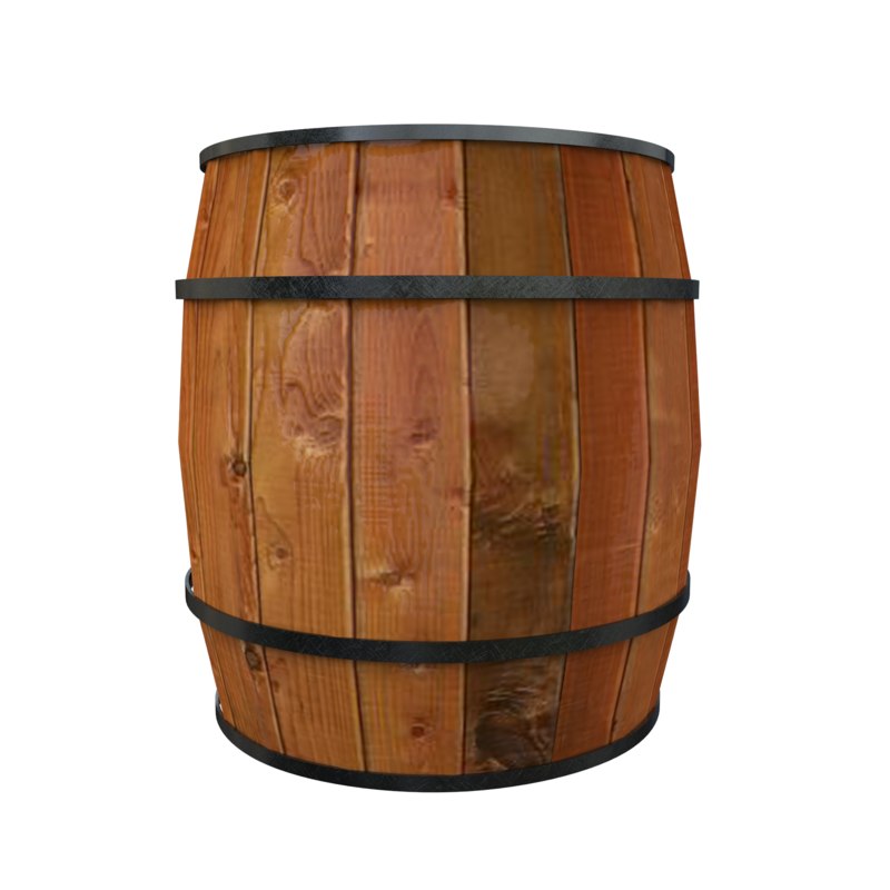 Barrel asset 3D model TurboSquid 1374600