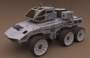 3D model vehicle rover saturn