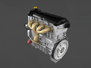 3D complete engine model