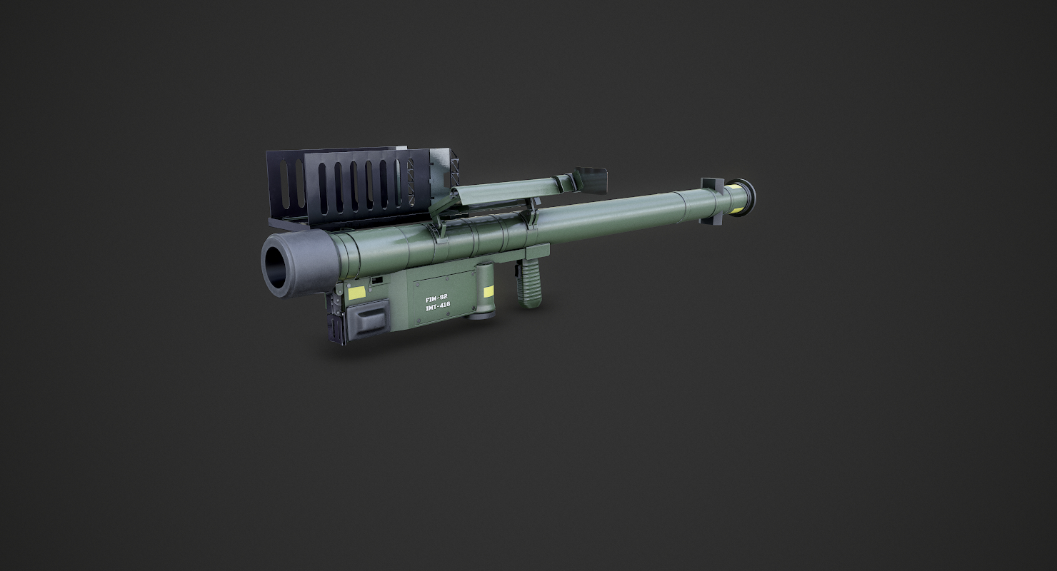 fim-92毒刺导弹发射器3d模型