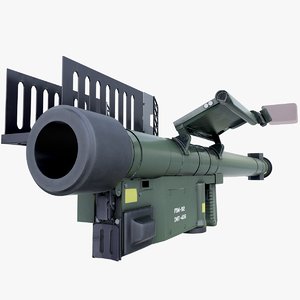 fim-92 stinger missile launcher 3D model
