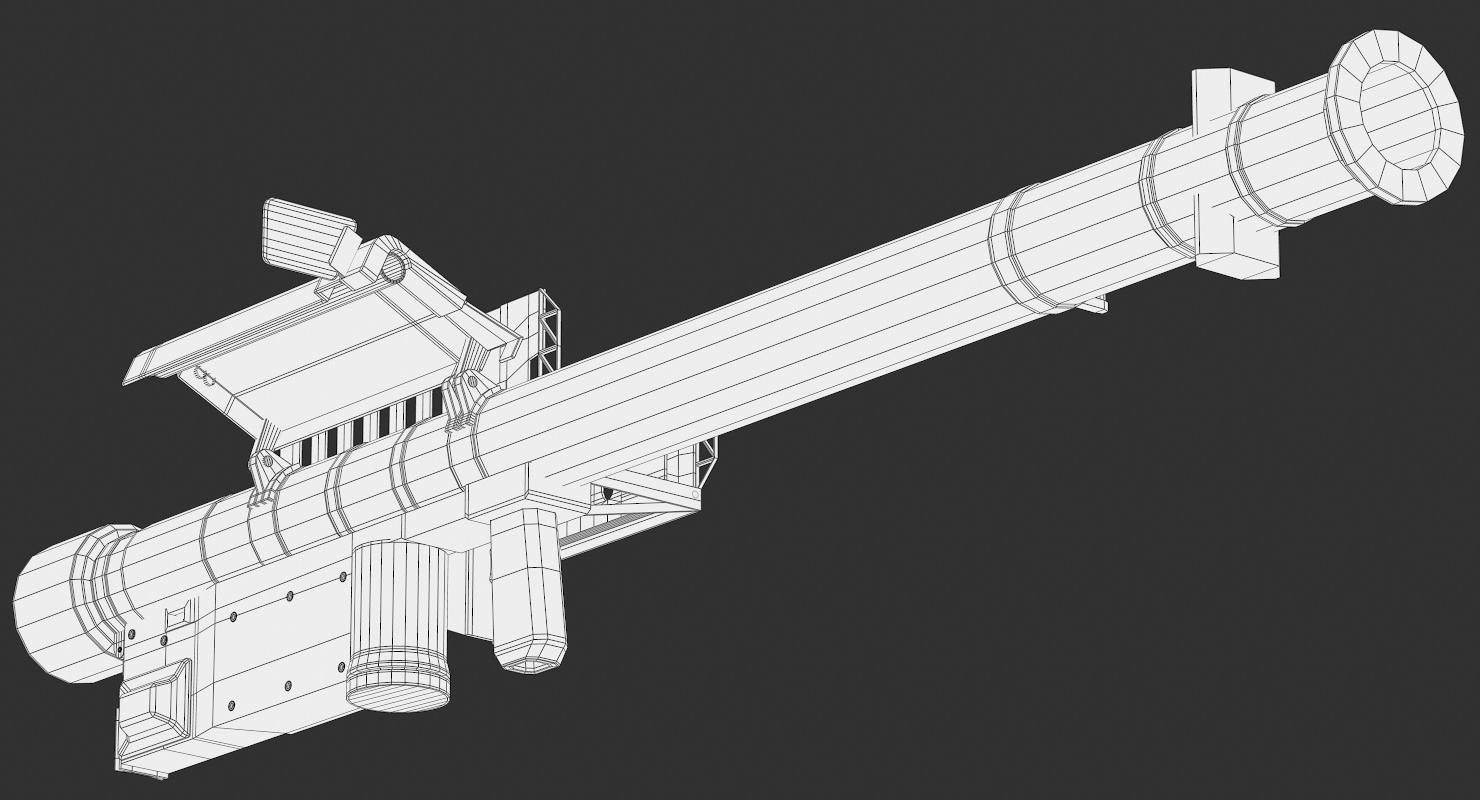 fim-92毒刺导弹发射器3d模型