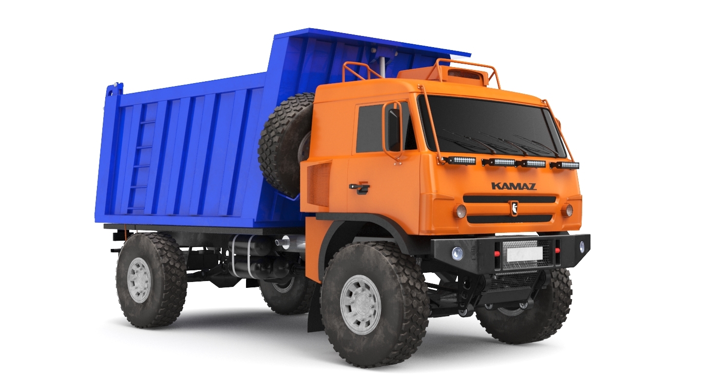 trash truck 3d model