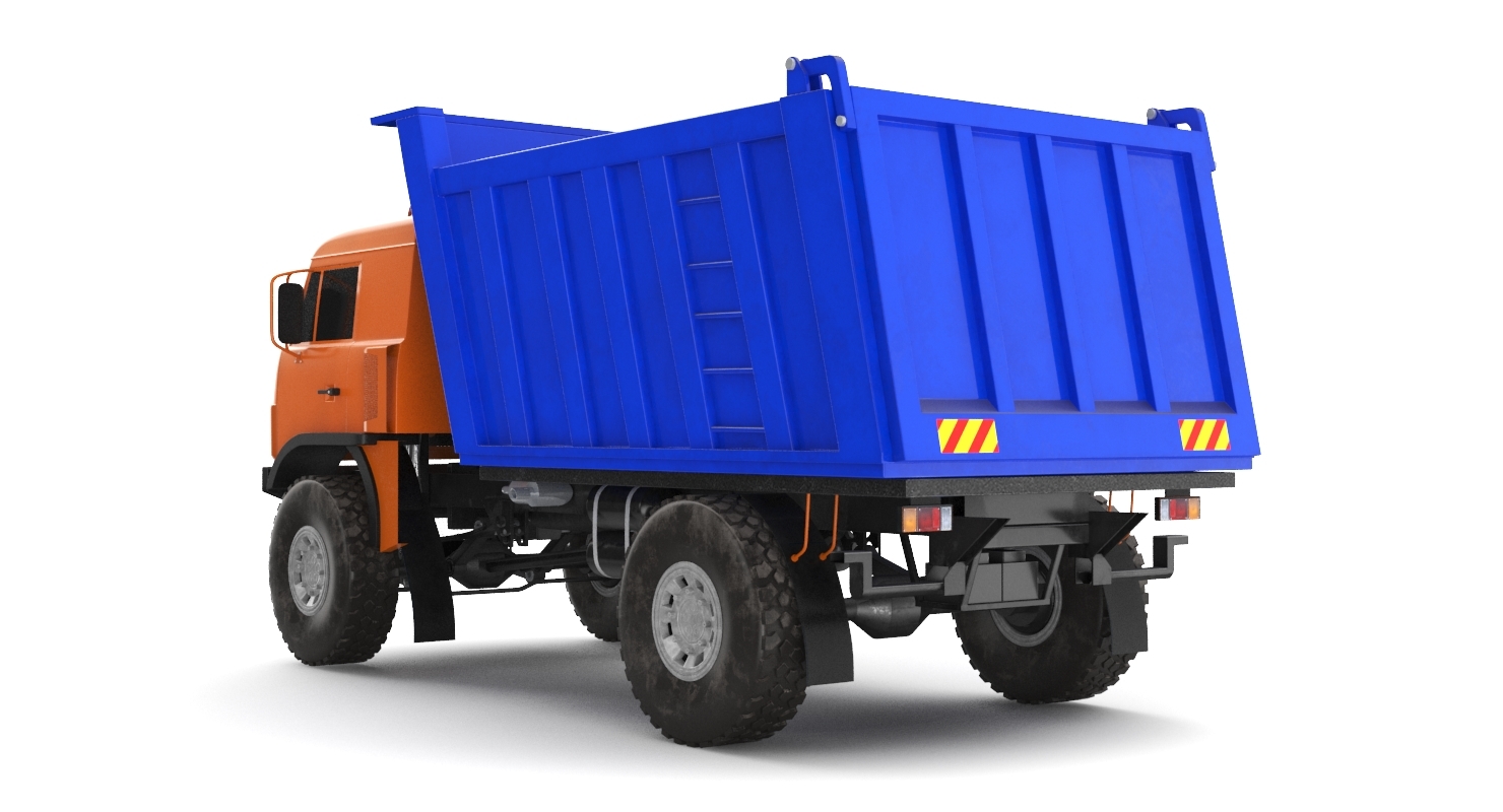 trash truck 3d model