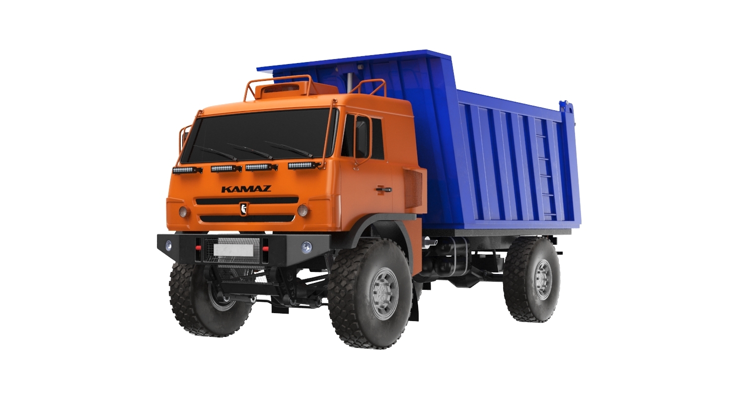 trash truck 3d model
