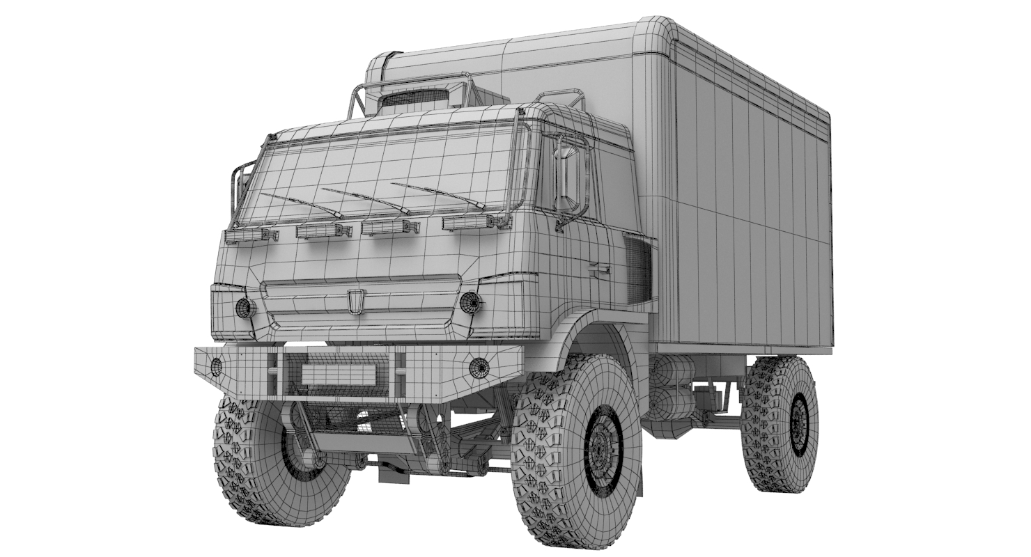Камаз 3d model