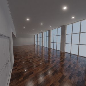 3D modern interior scene