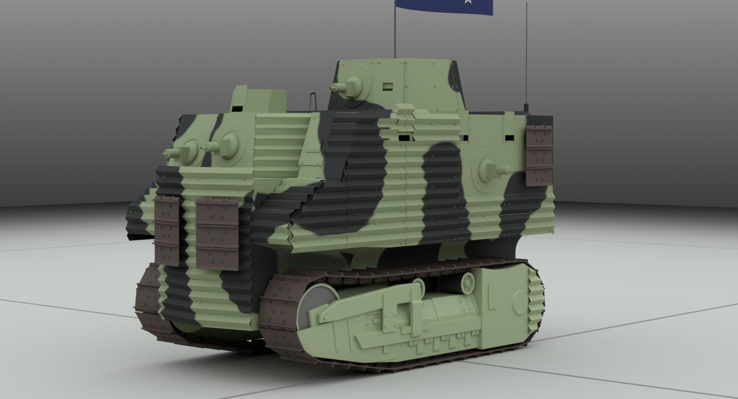 bob semple tank turbosquid 3d vehicle