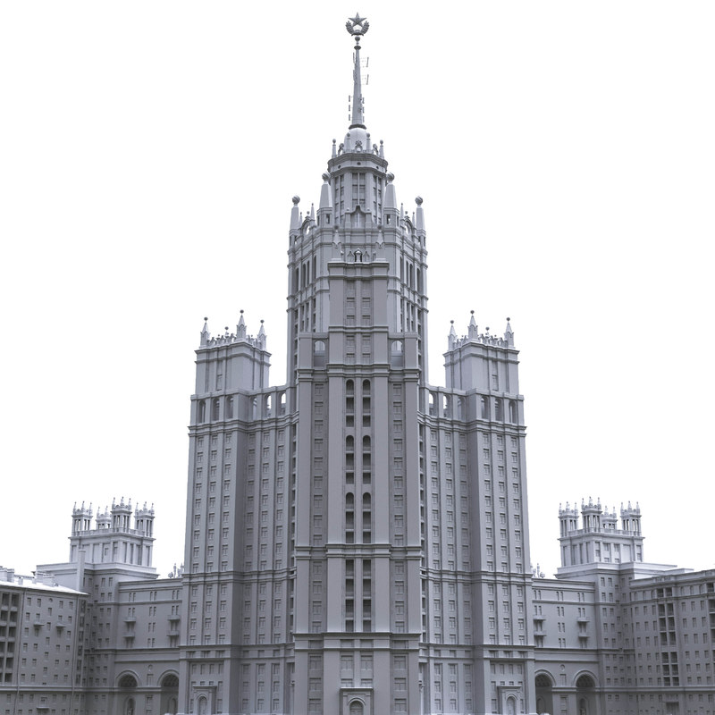 3D soviet building stalinist model - TurboSquid 1375087