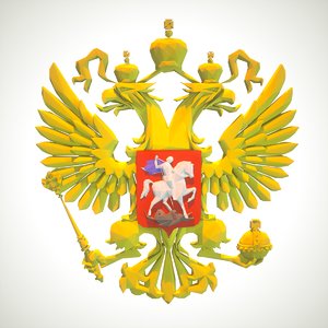 russian logo lable 3D model