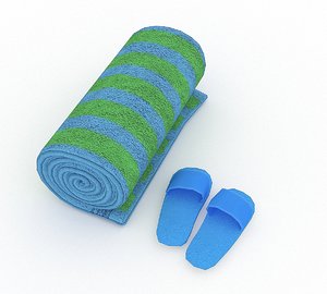 3D model towel 02