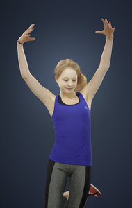 3D dancing ema teenage model