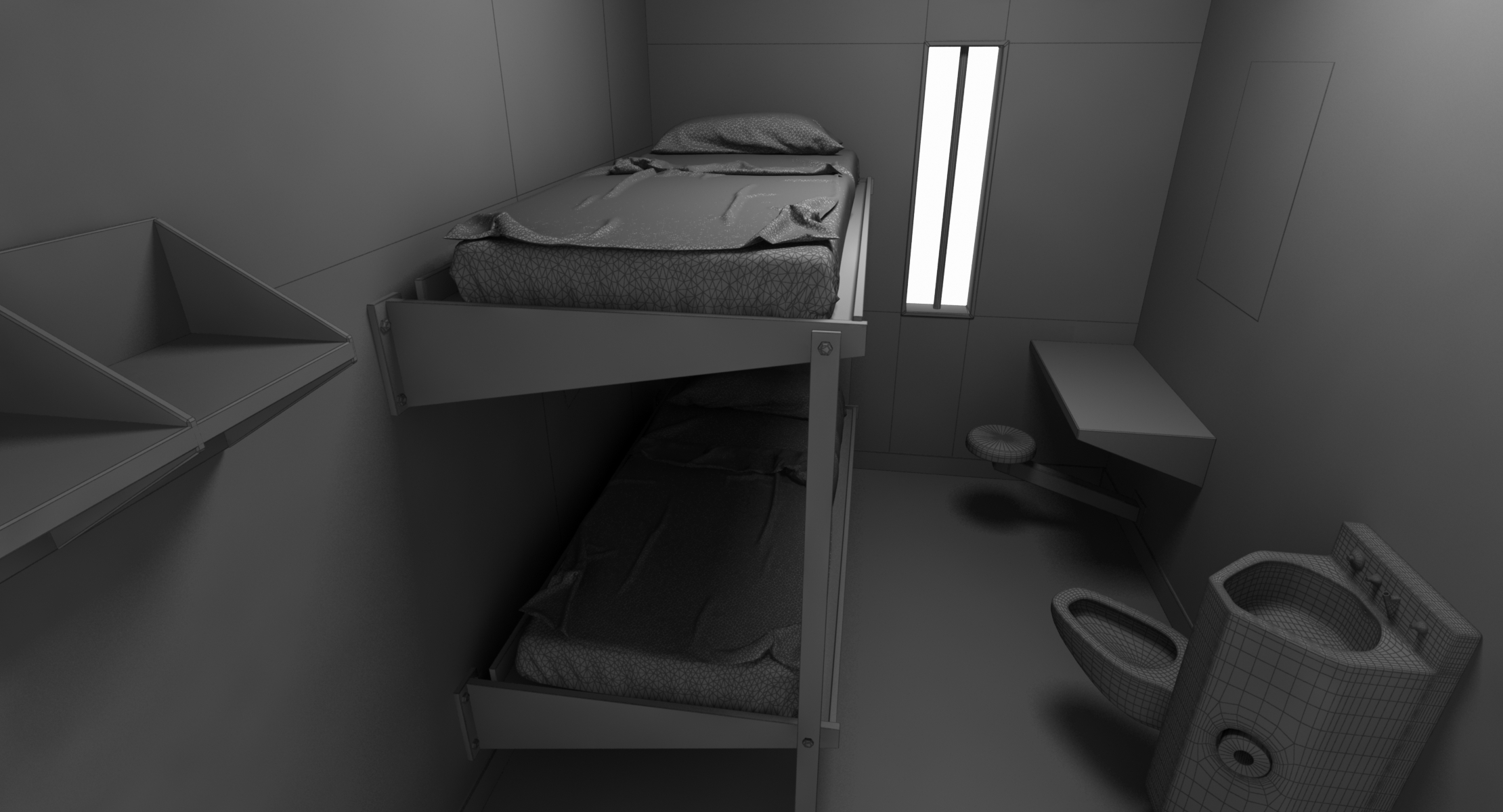 3D prison cell model - TurboSquid 1375385