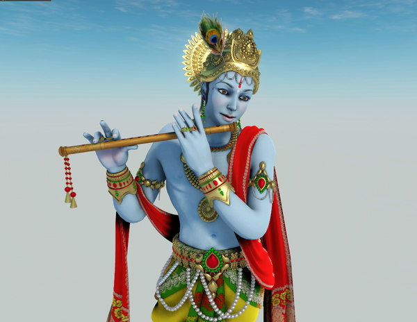 Lord Krishna 3D Models for Download TurboSquid