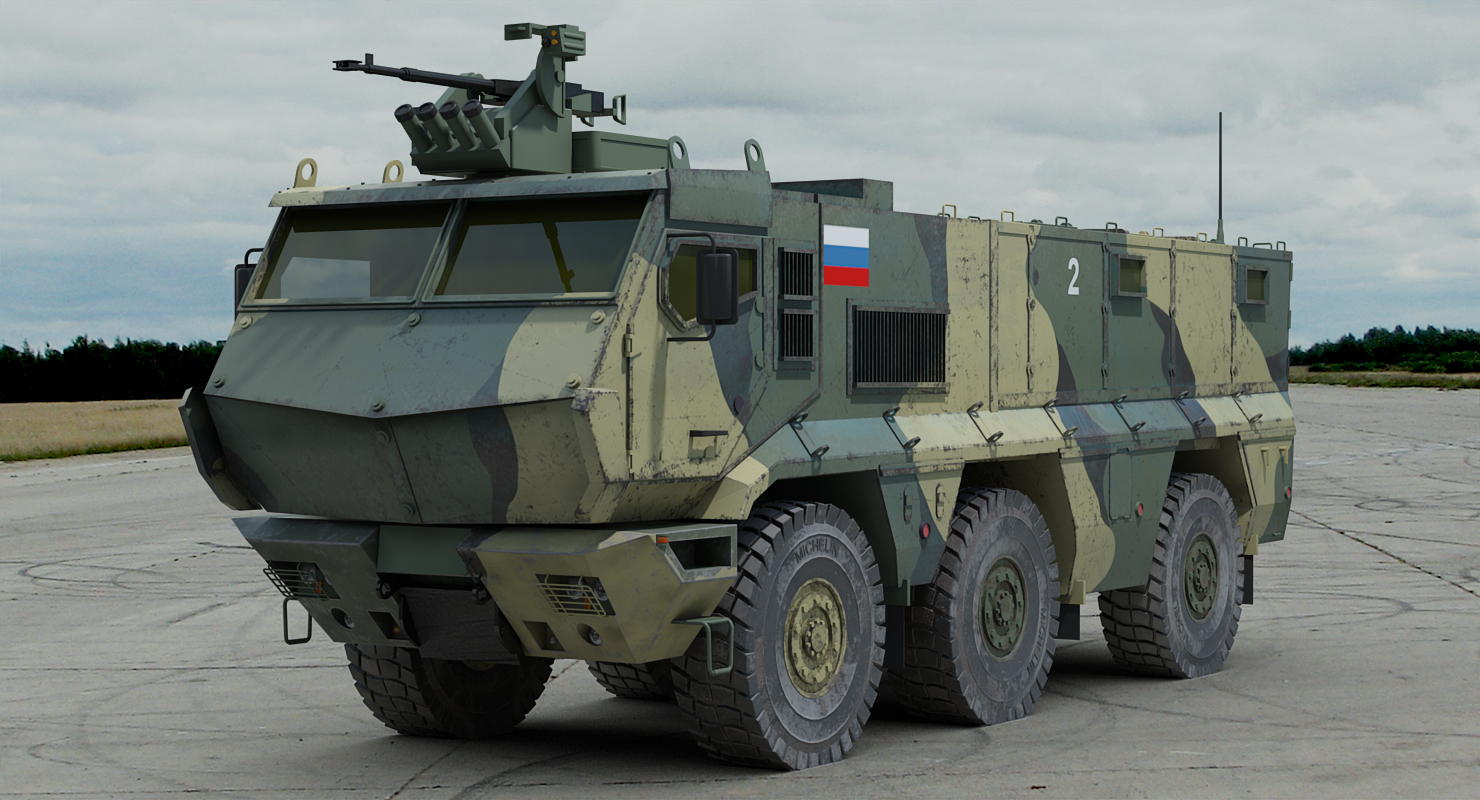 Russian kamaz typhoon armored truck 3D model - TurboSquid 1375417